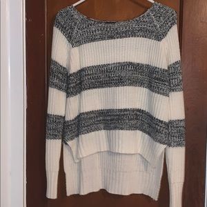 Gray White Stripped Sweater